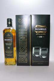 Bushmills 10YO + szklanki / 0,7l / 149,99zł